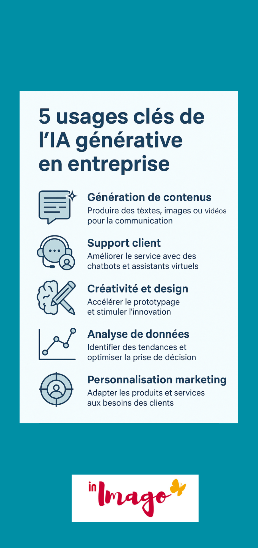 5 usage classiques de la GenIA en entreprise