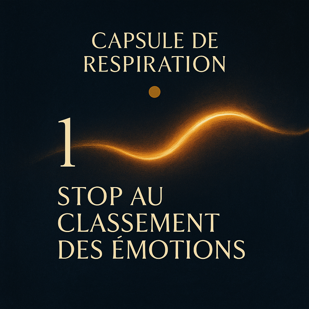 Capsules de respiration Capsule 1 -stop aux émotions