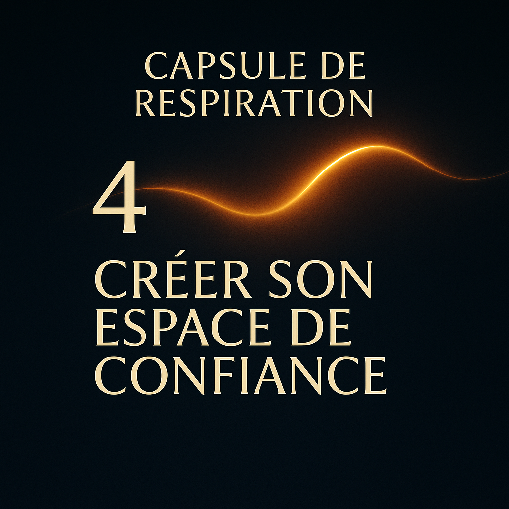 Capsule de respiration 4- Créer son espace de confiance