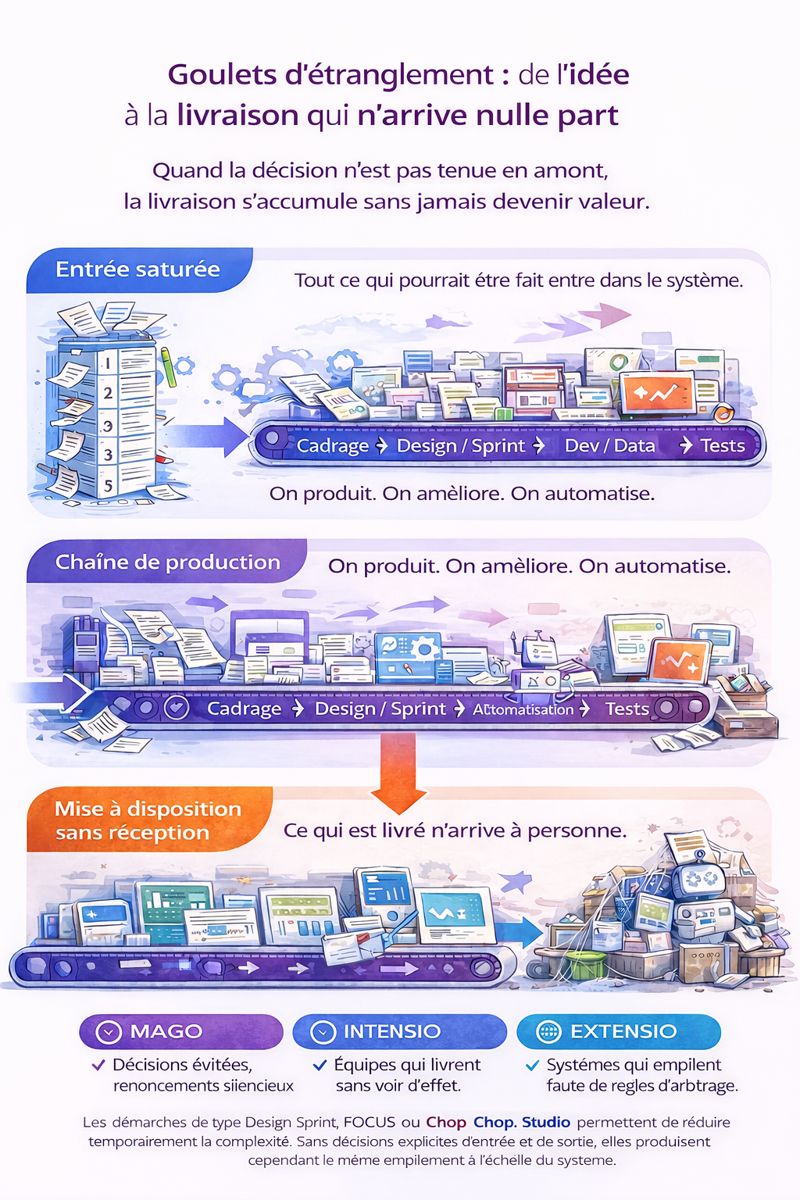 Livrer n'est pas décider, ce qui freine la décision collective